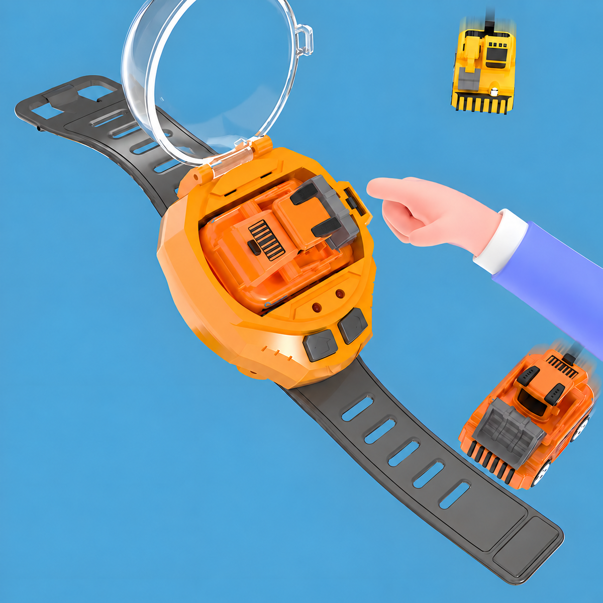Mini Rechargeable Construction Vehicle with Wrist Controller