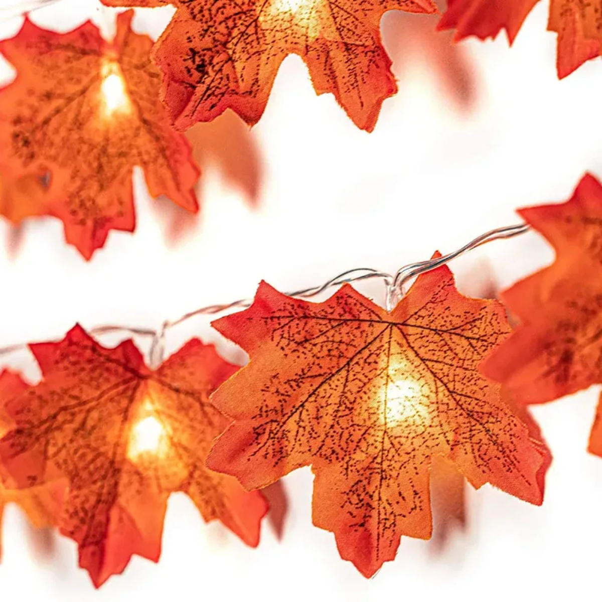 USB Maple Leaf String Lights in Three Autumn Lengths