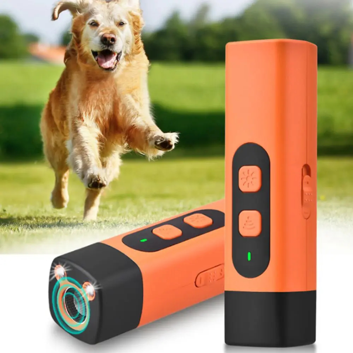 Rechargeable Ultrasonic Dog Training Device with Light
