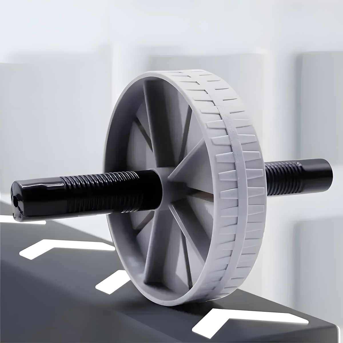 15 cm Ab Roller Wheel with Textured Handles for Core Workouts