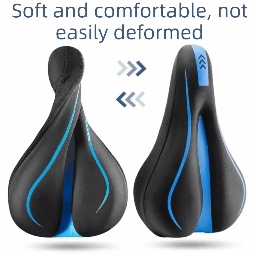 Padded Silicone Bicycle Seat Cover – Waterproof Comfort Saddle