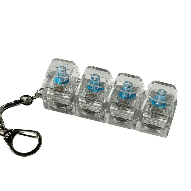 Mini Mechanical Keyboard Fidget Keychain (Satisfying Click & Stress Relief)