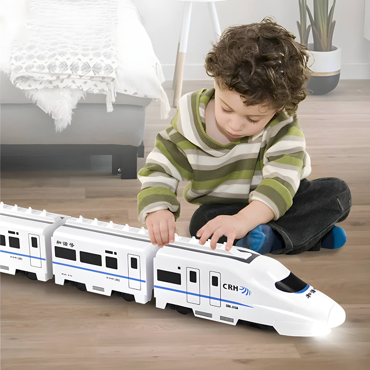 High-Speed Train Toy, Connected 3-, 4- or 5-Car Options