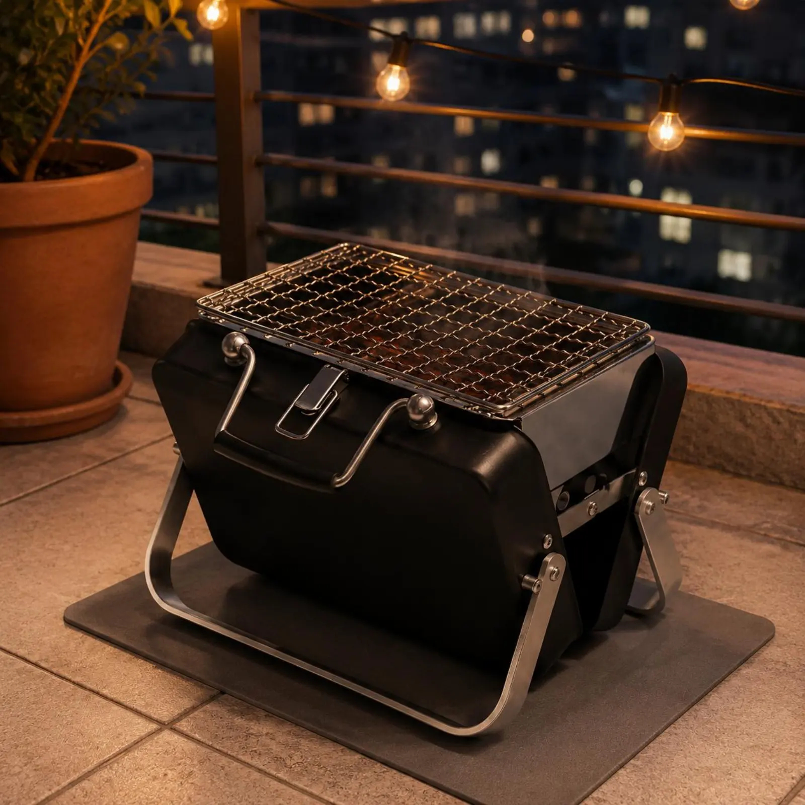 2-in-1 Bag Converts to BBQ Grill – Portable Outdoor Charcoal