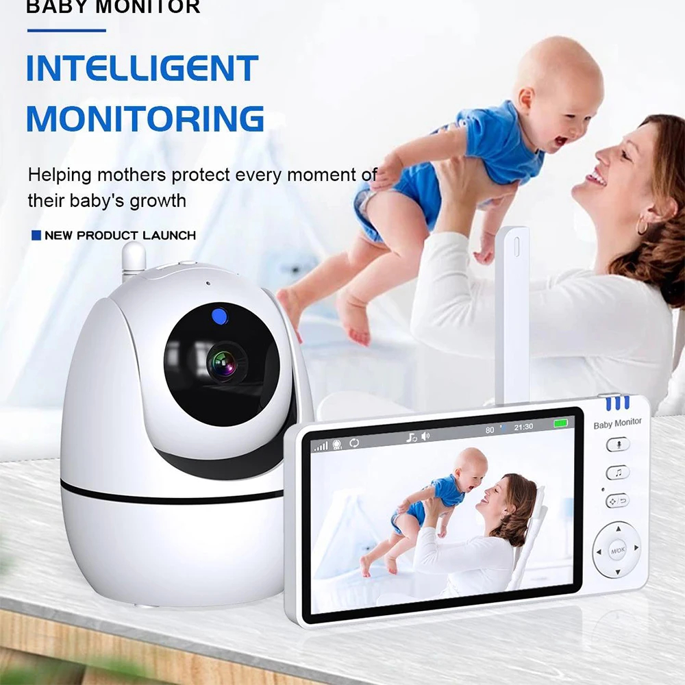5-Inch Video Baby Monitor with Camera and Parent Display