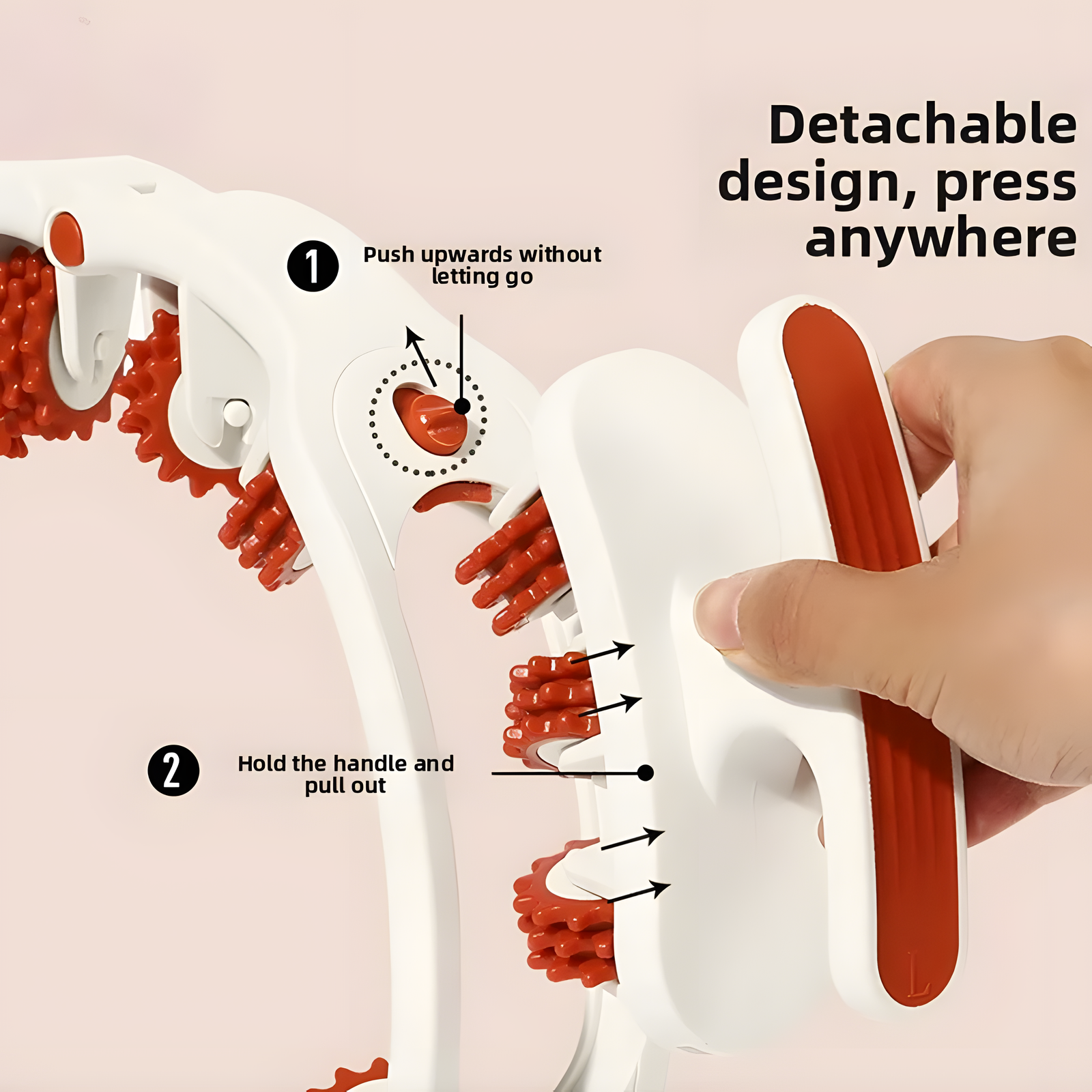Manual Circular Massage Roller with 14 Rotating Roller Groups