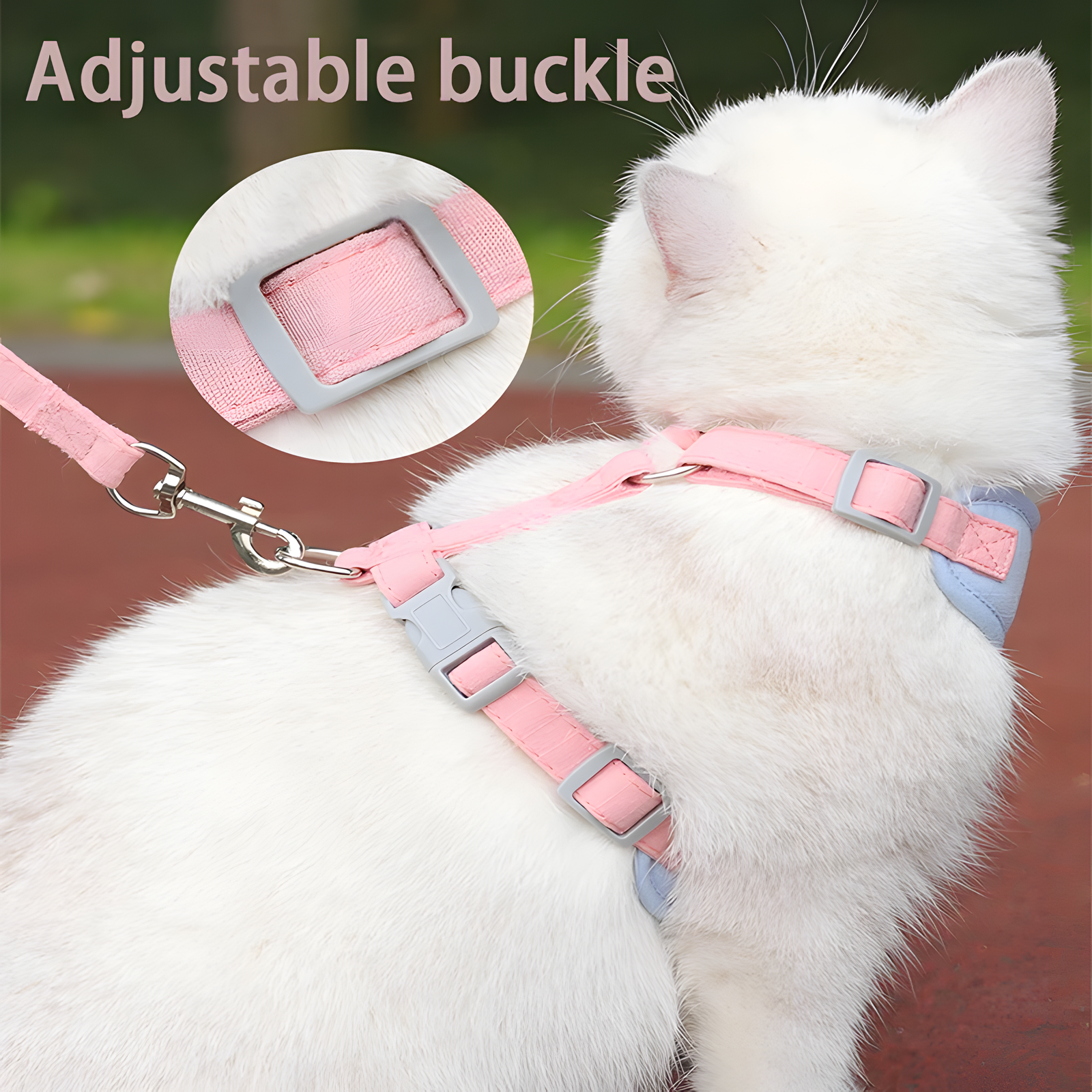 Adjustable Cat Vest Harness Escape-Proof XS to L 4 Colors
