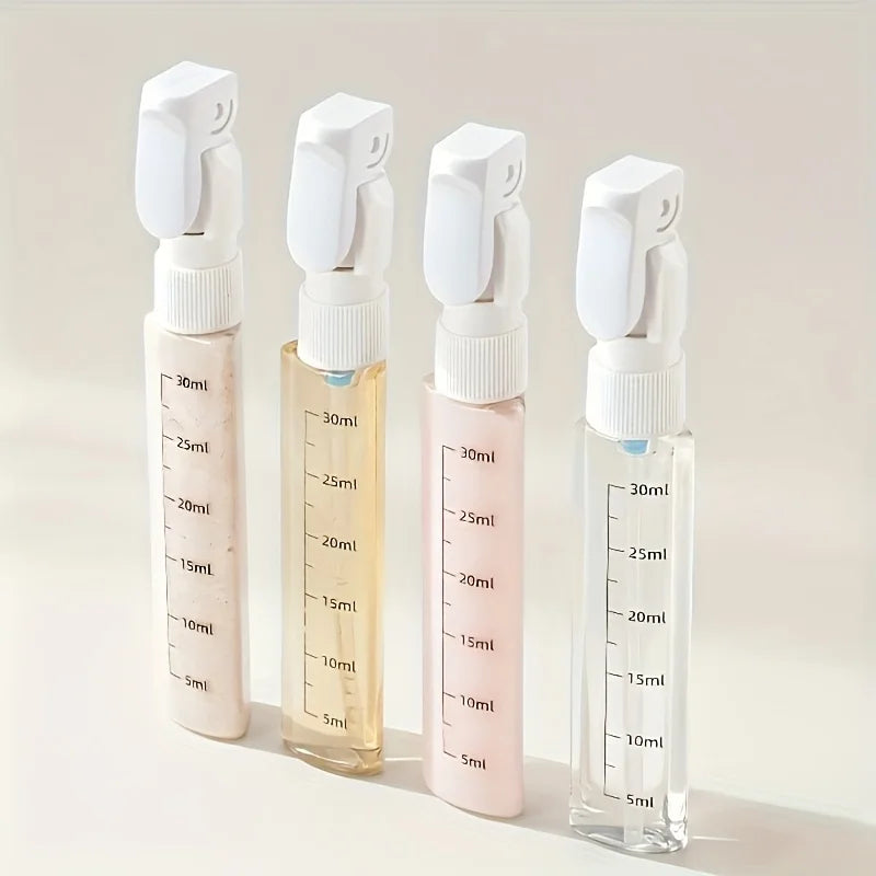 4-in-1 Travel Dispenser Bottle - Shampoo, Conditioner, Lotion & Body Wash - TradixPro