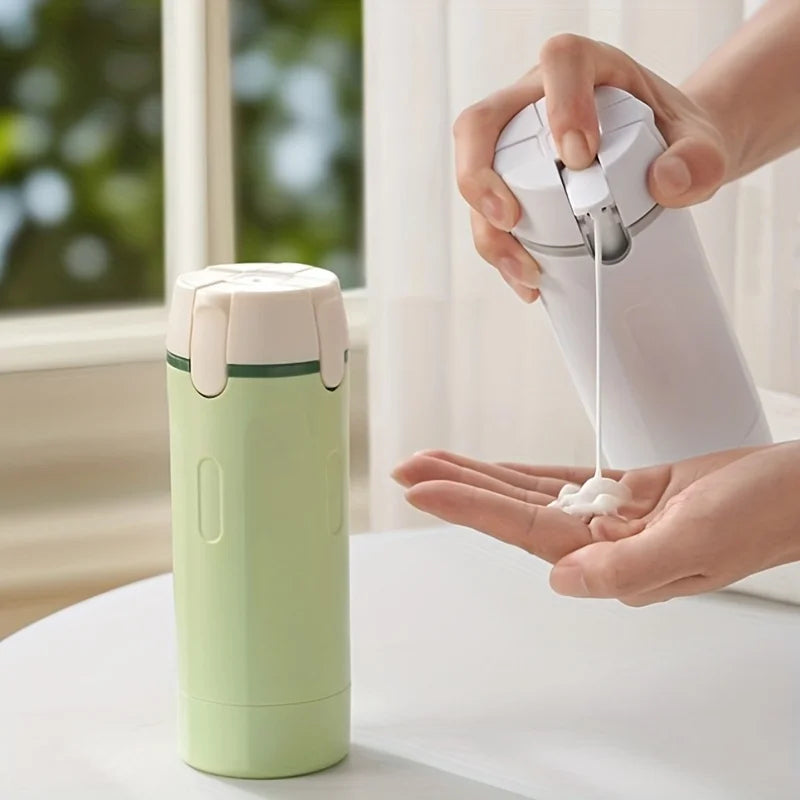 4-in-1 Travel Dispenser Bottle - Shampoo, Conditioner, Lotion & Body Wash - TradixPro