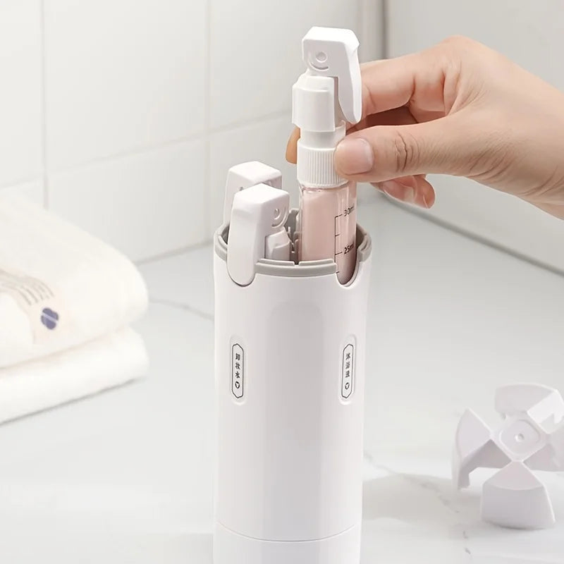 4-in-1 Travel Dispenser Bottle - Shampoo, Conditioner, Lotion & Body Wash - TradixPro