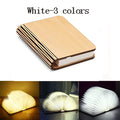 Folding Wooden Book Lamp USB Touch Dimmable LED Night Light
