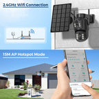 4K Solar Powered Security Camera - Dual Lens WiFi Outdoor Surveillance - TradixPro