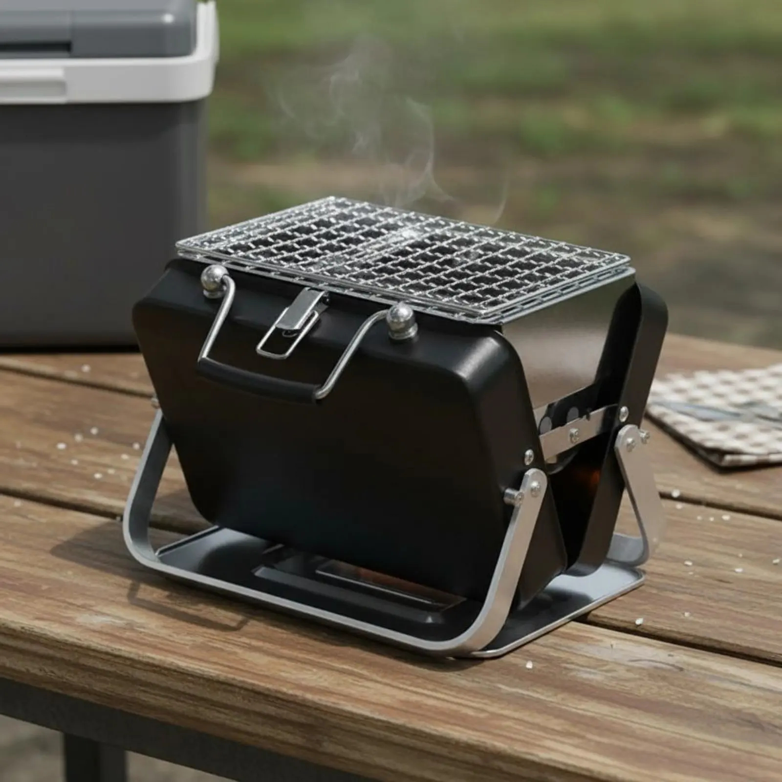 2-in-1 Bag Converts to BBQ Grill – Portable Outdoor Charcoal