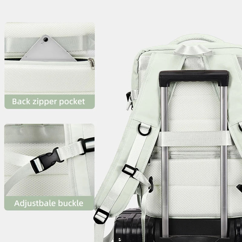 Expandable Travel Backpack with USB Port – Laptop Bag