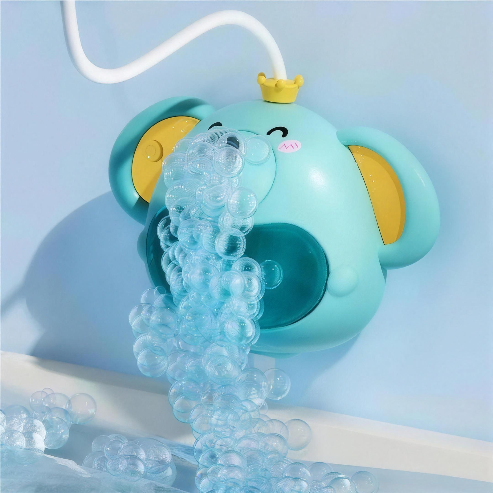 2-in-1 Elephant Baby Bath Shower & Bubble Maker Toy