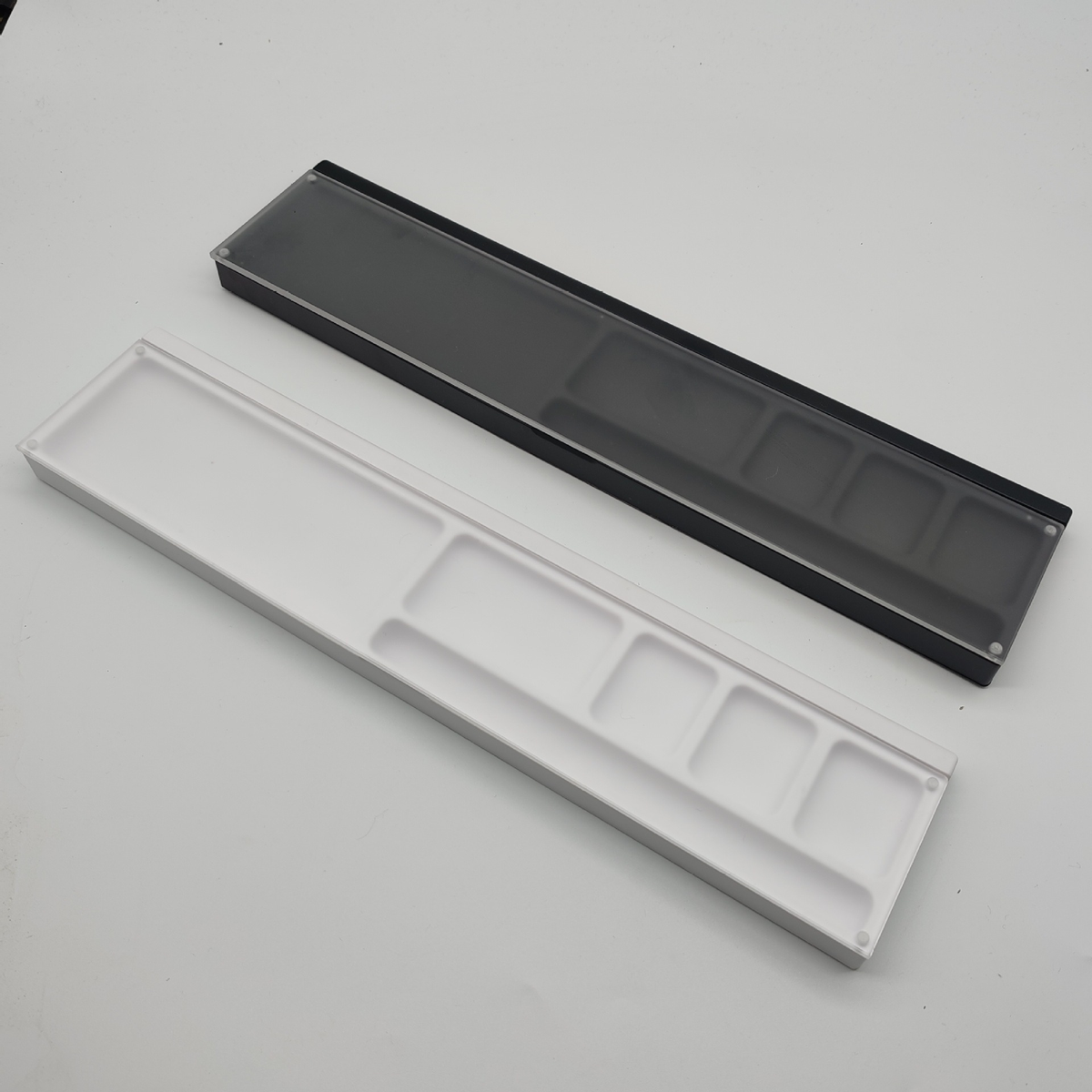Keyboard Wrist Rest with Hidden Storage Tray in Black or White