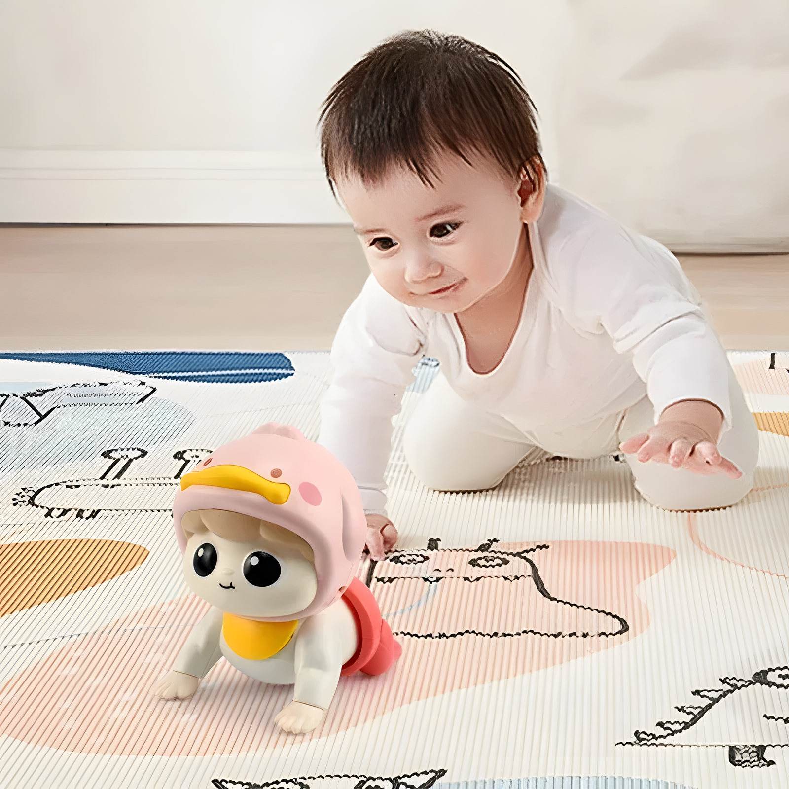 Interactive Crawling Toy with Lights and Sound Koala Monkey