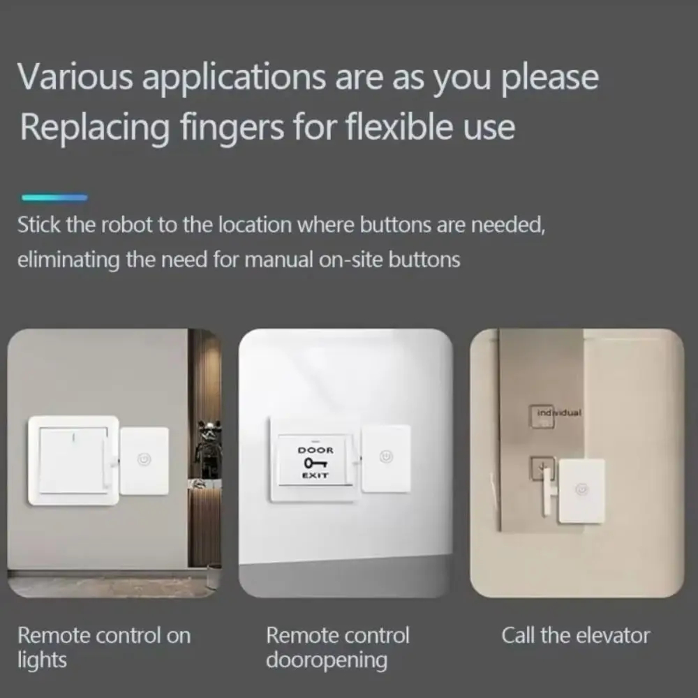 Wireless Light Switch Actuator with RF Remote No Wiring