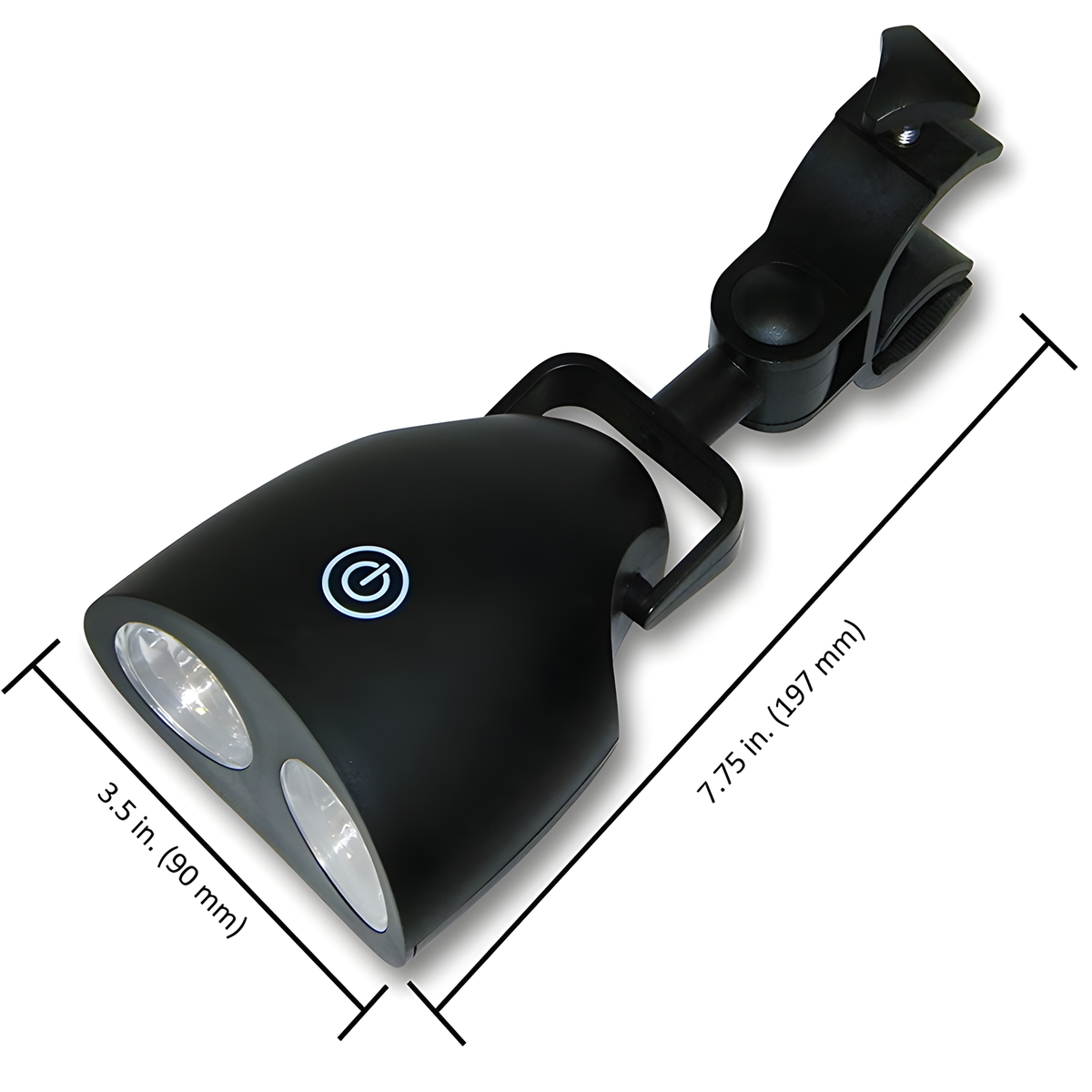 Clamp-On LED Grill Light, 10 LEDs and Adjustable Twin Lens