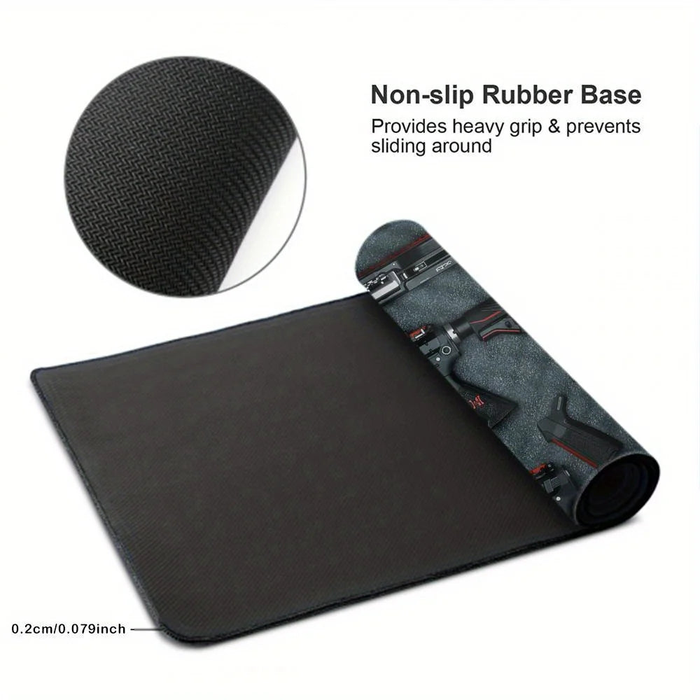 Tactical Gun Parts Print Extended Desk Mat – Multi-Size