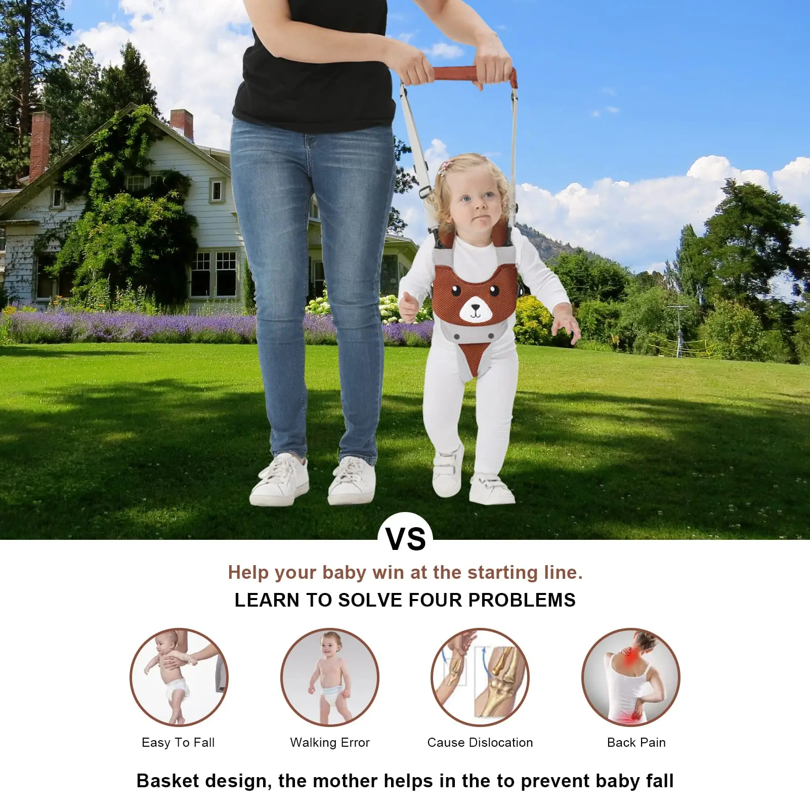 Baby Walking Harness with Leash – Toddler Safety Backpack