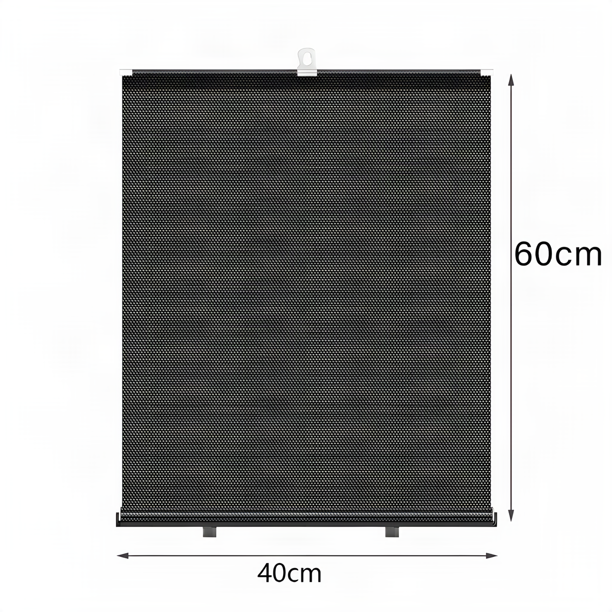 Retractable Window Roller Shade with Suction-Cup Mounts