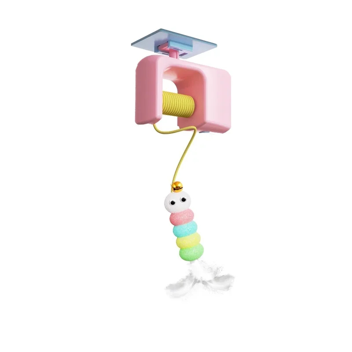 Automatic Hanging Cat Teaser Toy, USB-C Charging and 2 Refills