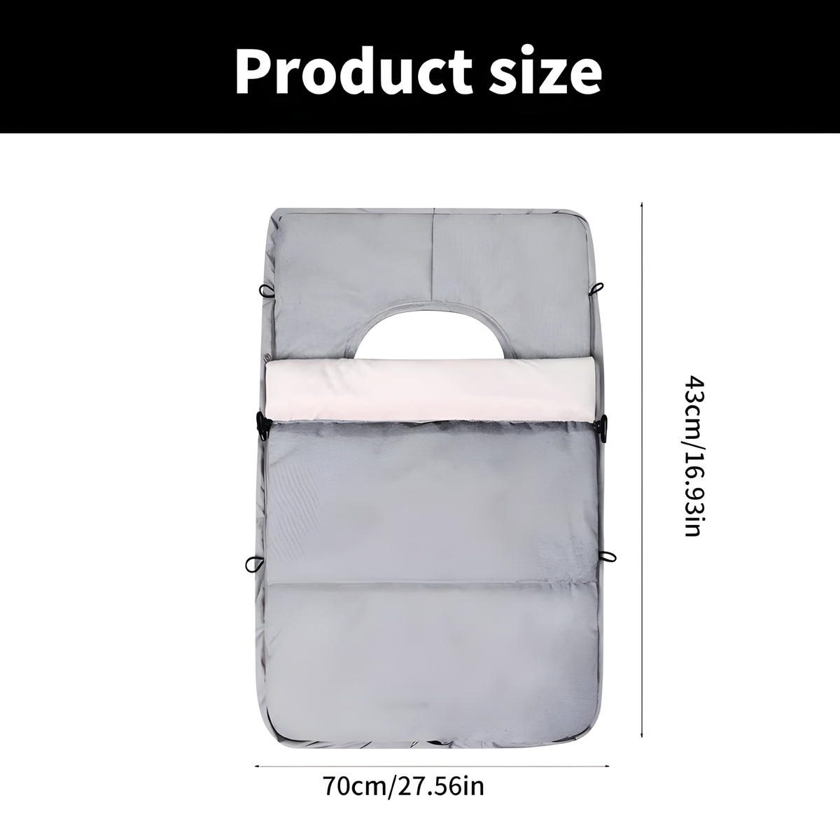 Baby Carrier Cover, Padded Zip-Up Design for Cooler Outings