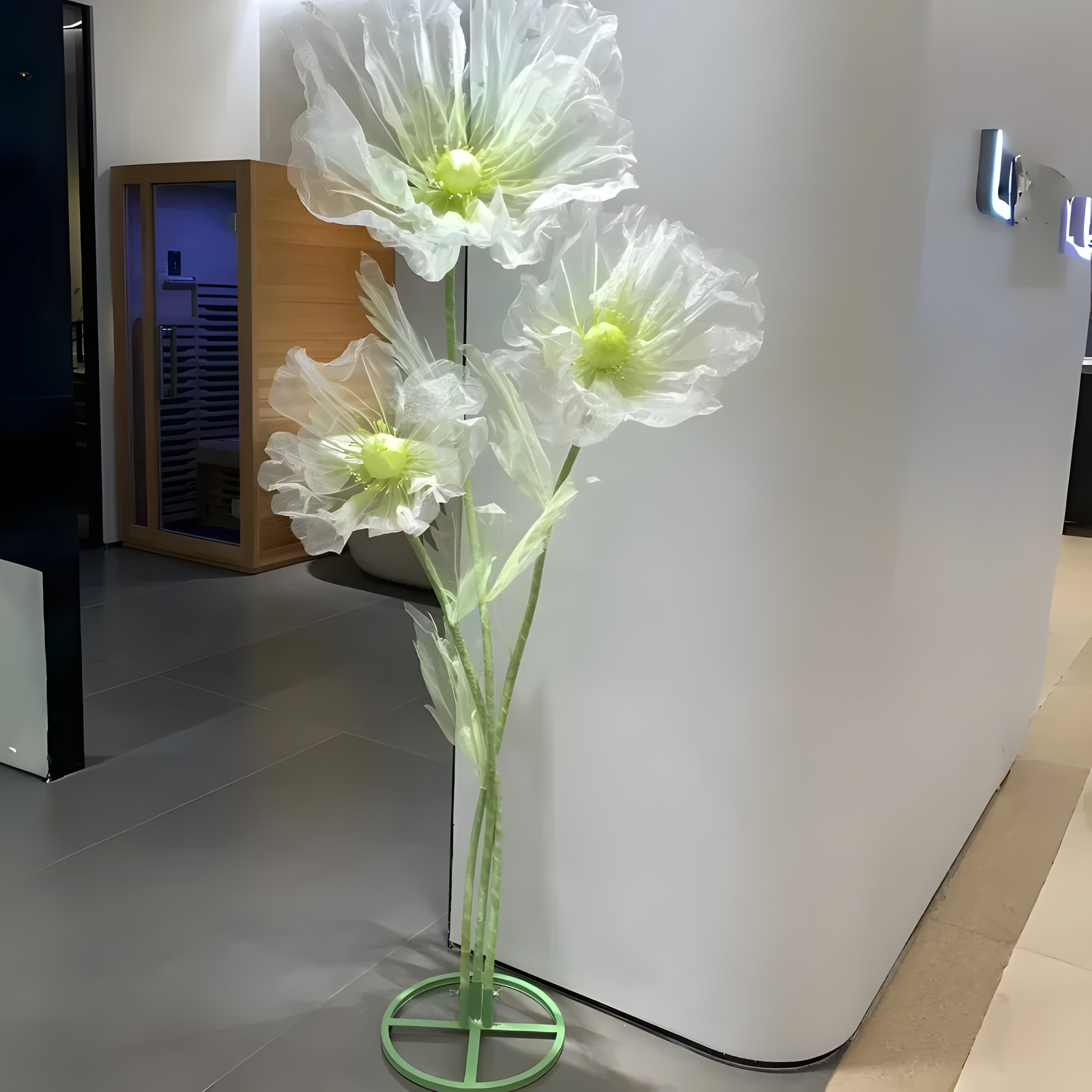 180 cm Artificial Poppy Flower Stand for Elegant Home Decor
