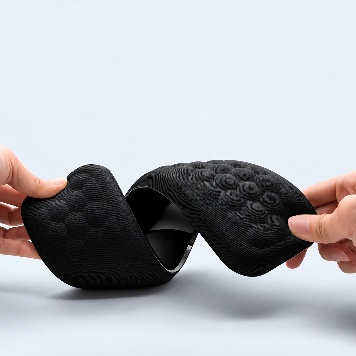 Foam Keyboard and Mouse Wrist Rests with Textured Fabric Cover