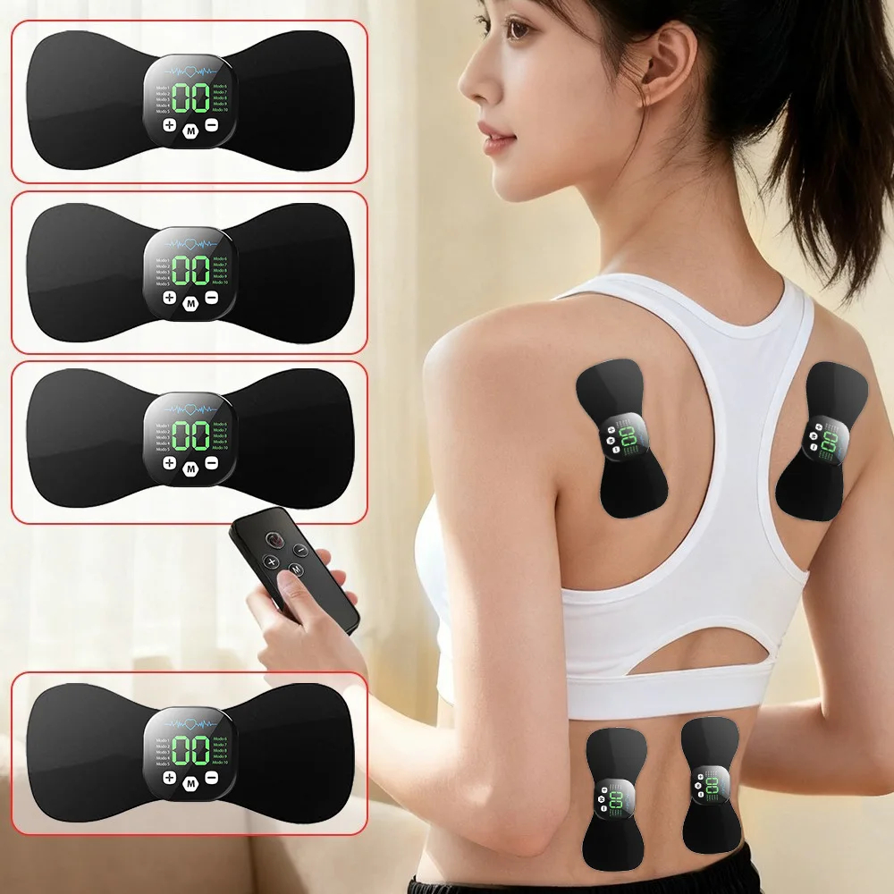 Rechargeable Heated EMS Massage Pad with Heat Vibration