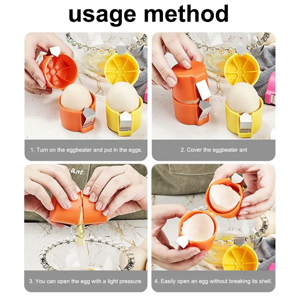Stainless Steel Manual Egg Cracker Topper (Clean & Precise Shell Removal)