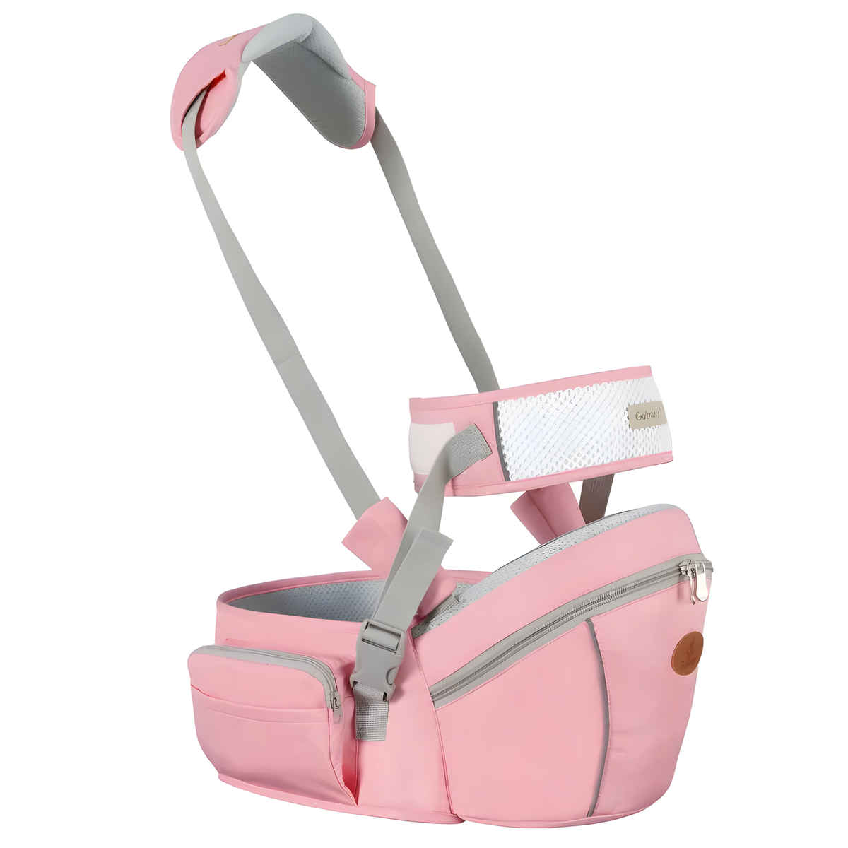 Baby Hip Seat Carrier with Padded Shoulder Strap and Pockets