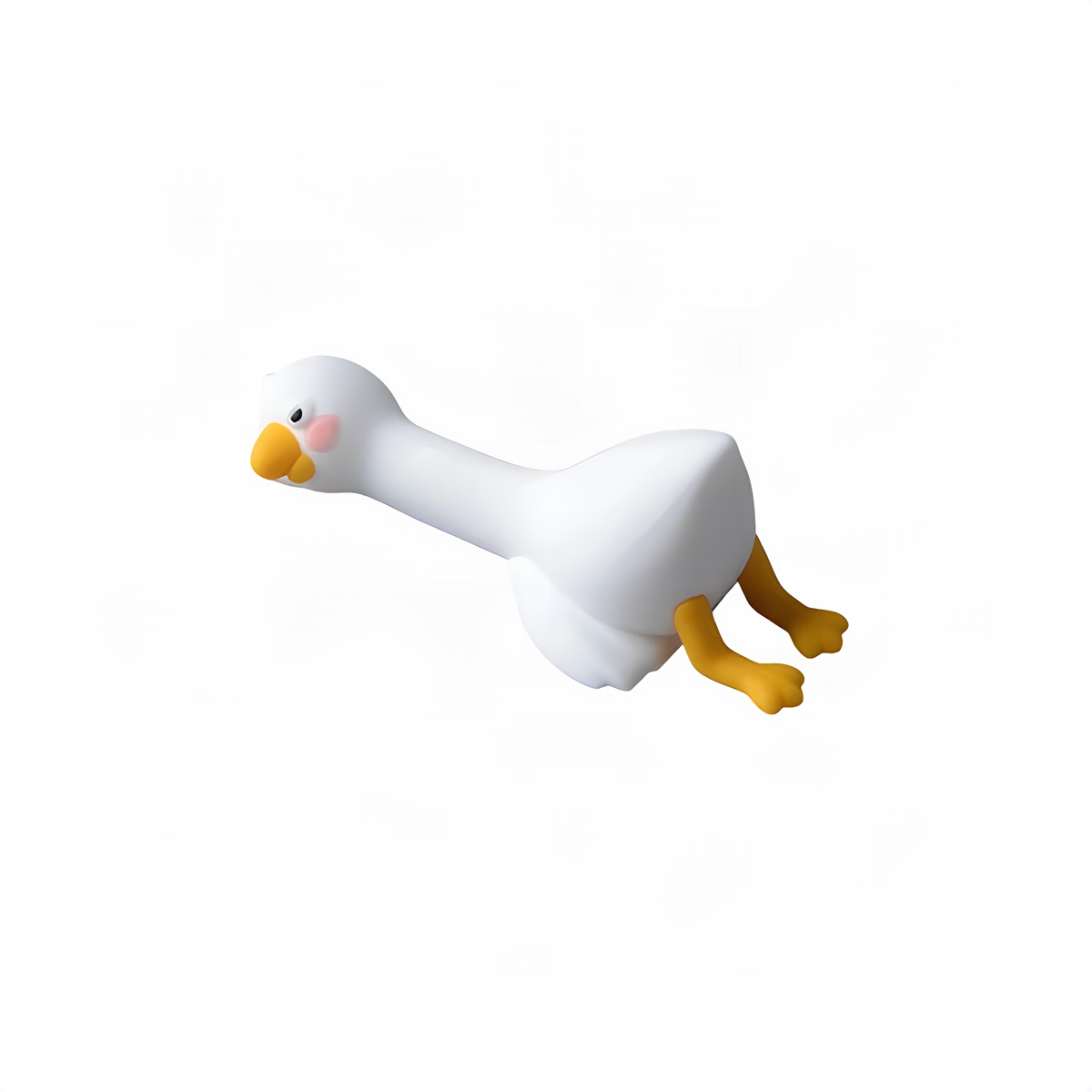 Four Resting Duck Figurines for Monitor Edges and Shelf Decor