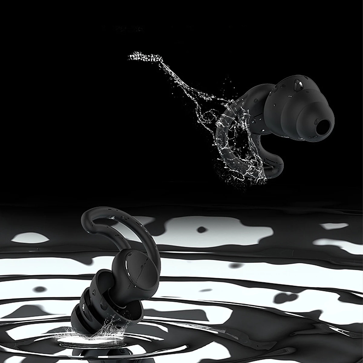 Reusable Noise-Reducing Earplugs with Two Pairs and Case