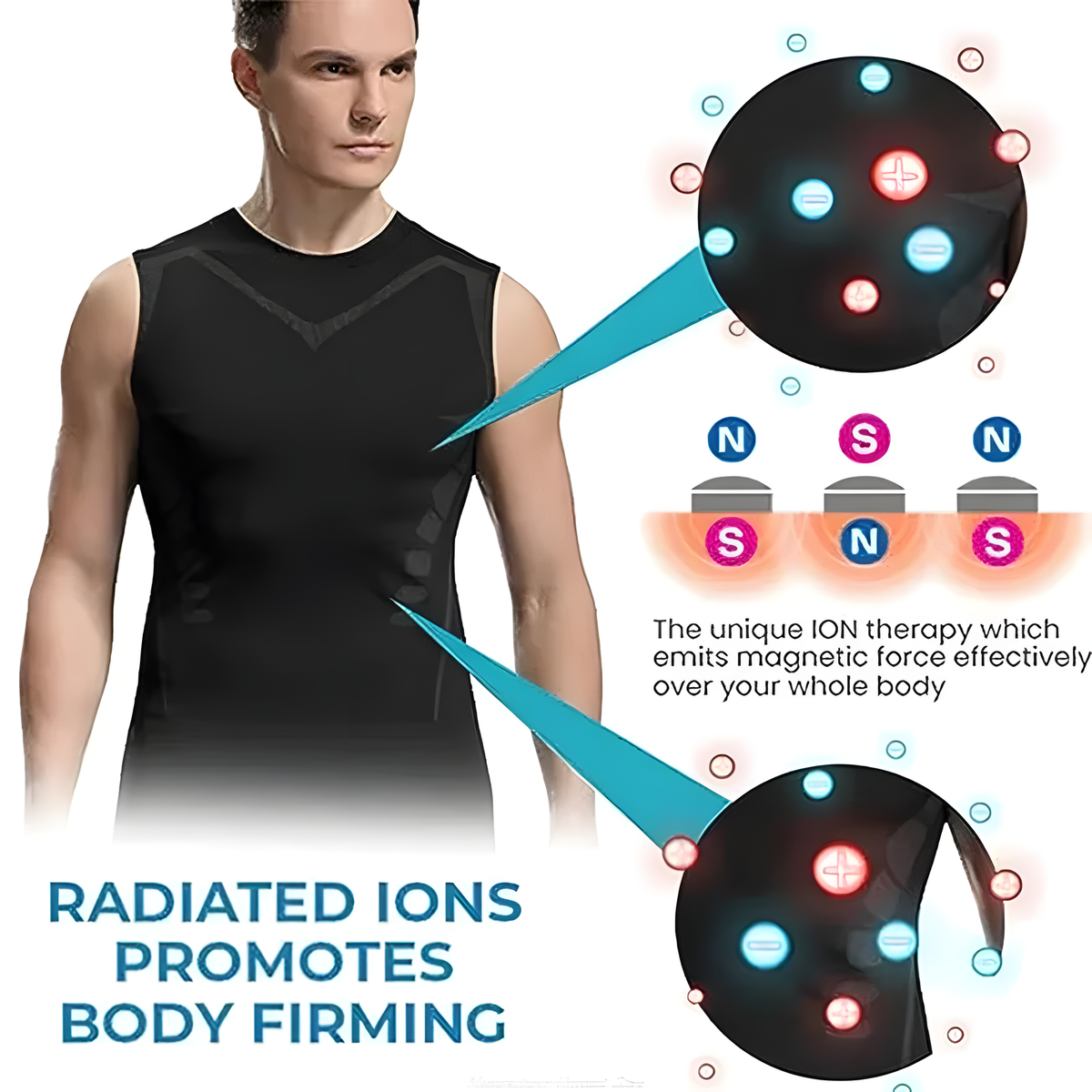 Men's Fitted Sleeveless Workout Vest with Crew Neck Design
