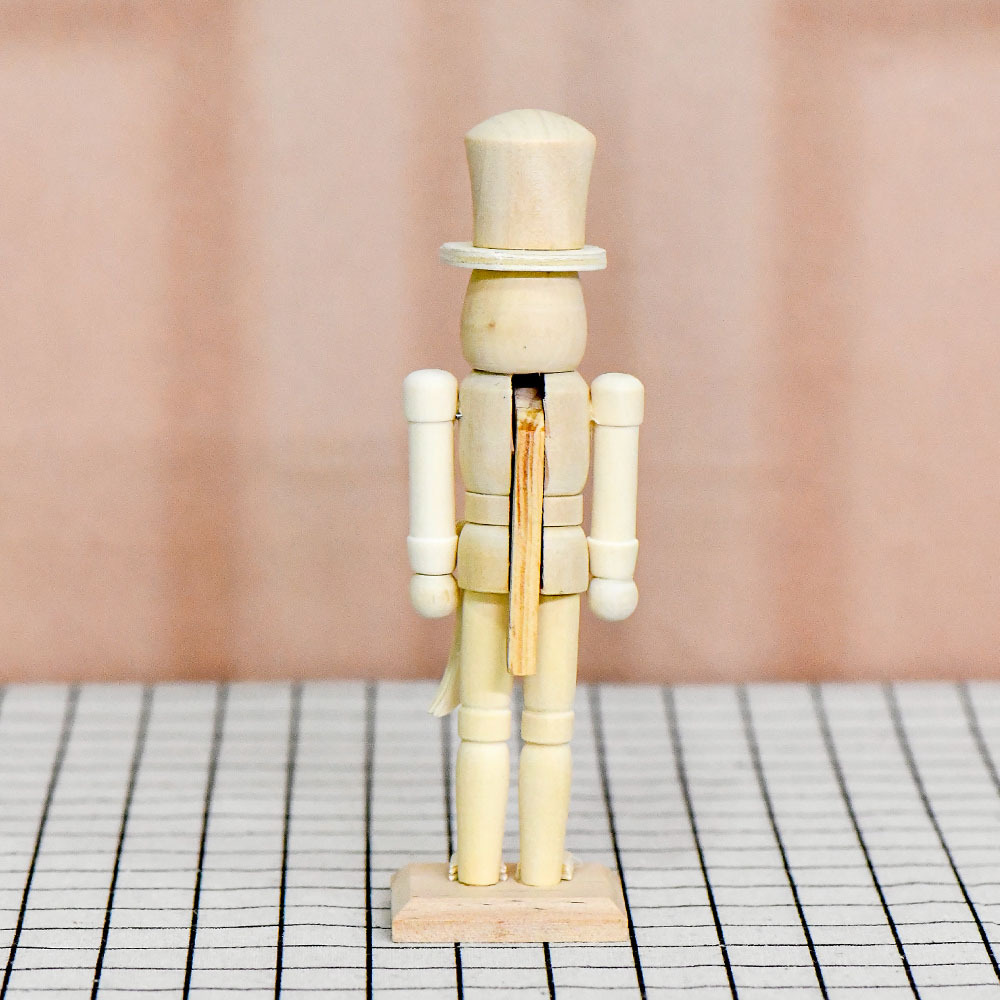 Wooden Nutcracker Puppet DIY Craft Kit Handmade Decor