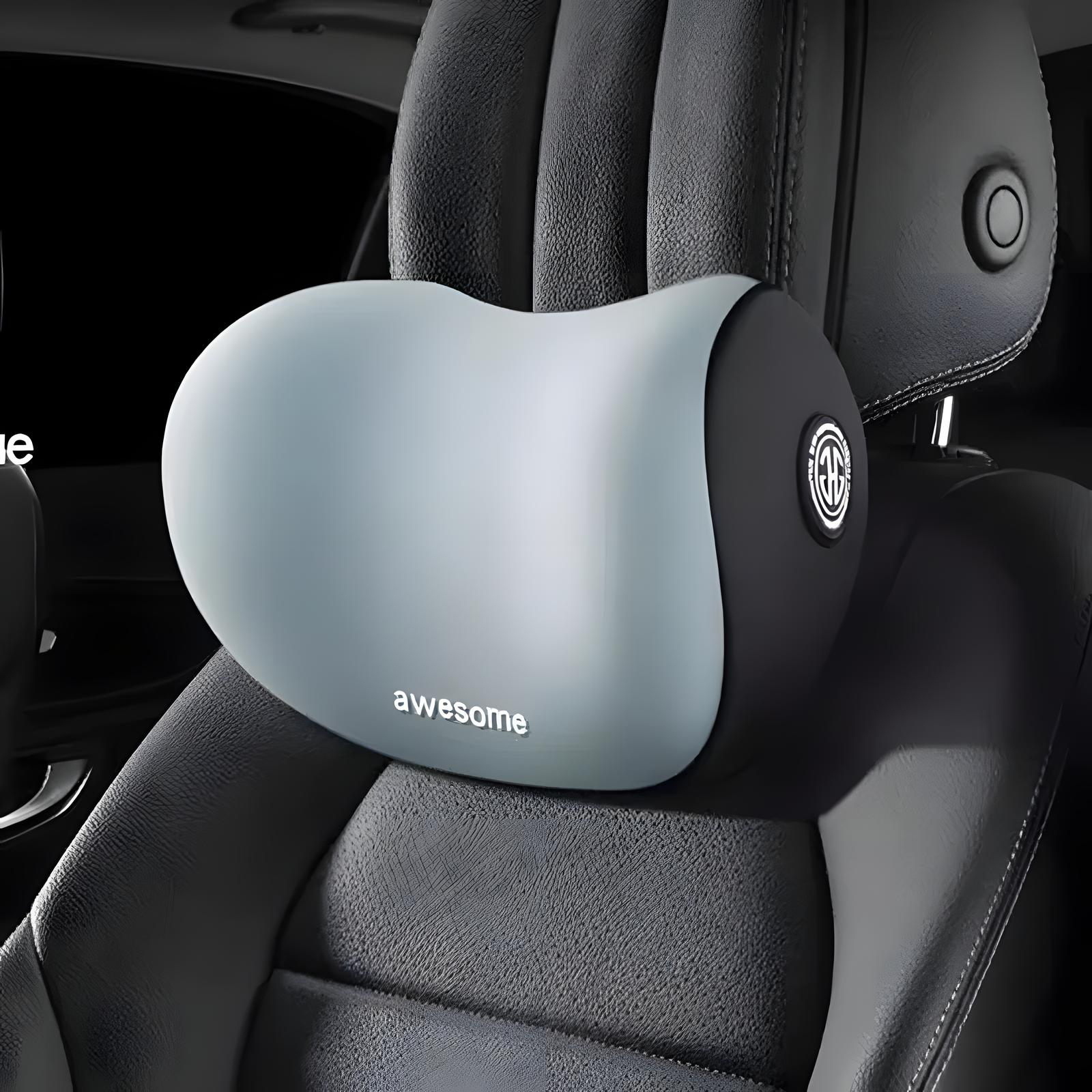 Memory Foam Car Headrest & Lumbar Cushion Set