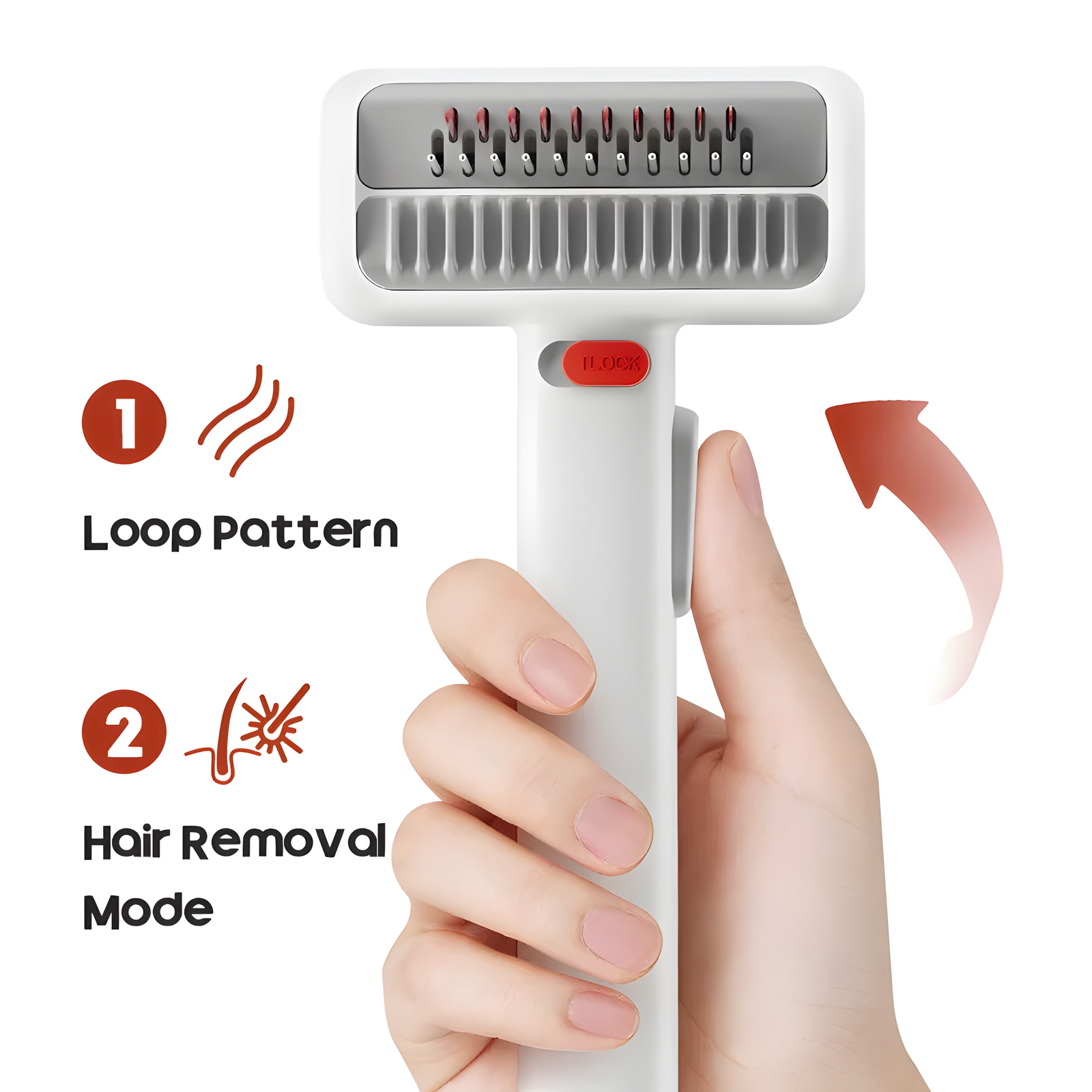 Two-in-One Pet Grooming Comb for Dogs & Cats Detangler