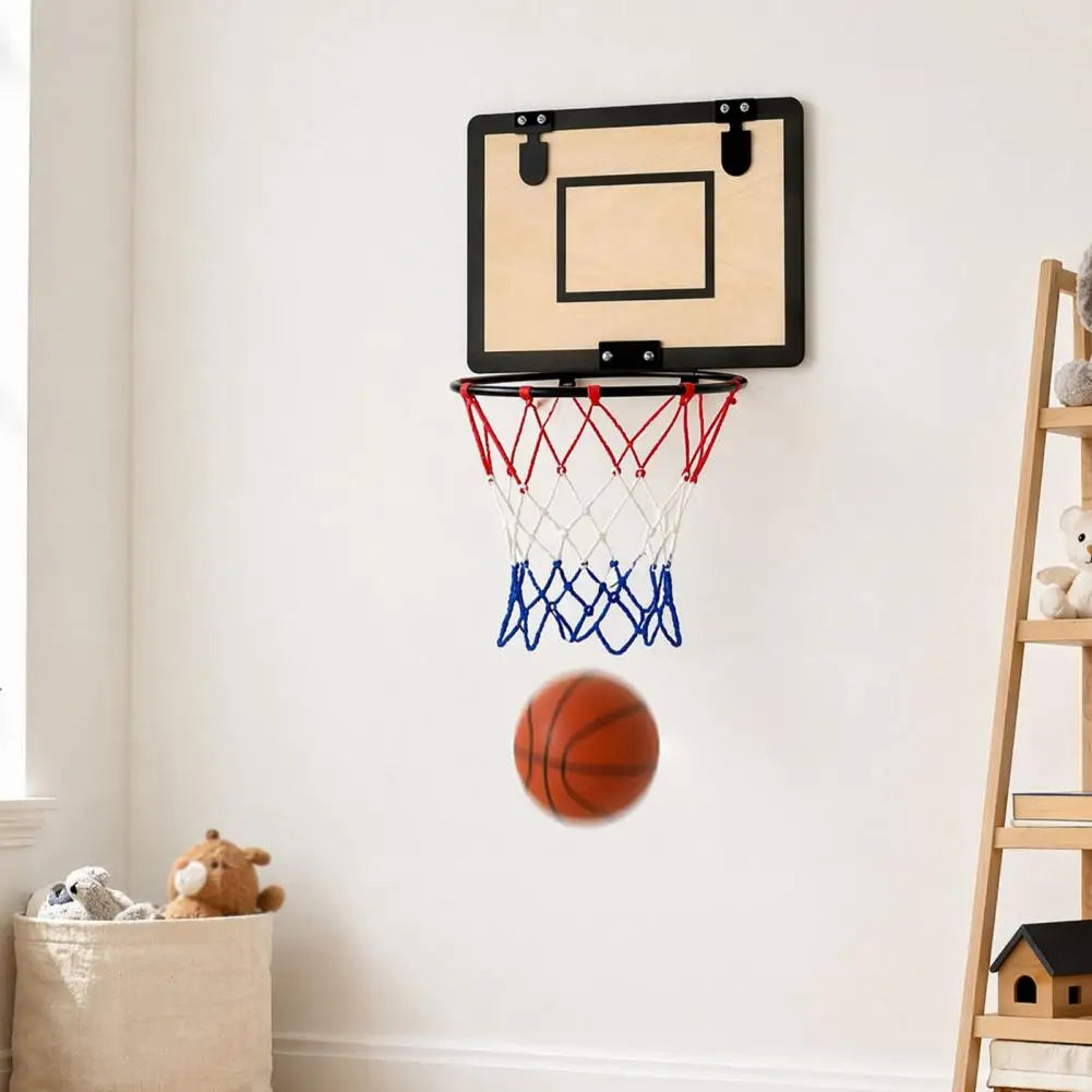 Over-Door Basketball Hoop Laundry Hamper for Kids