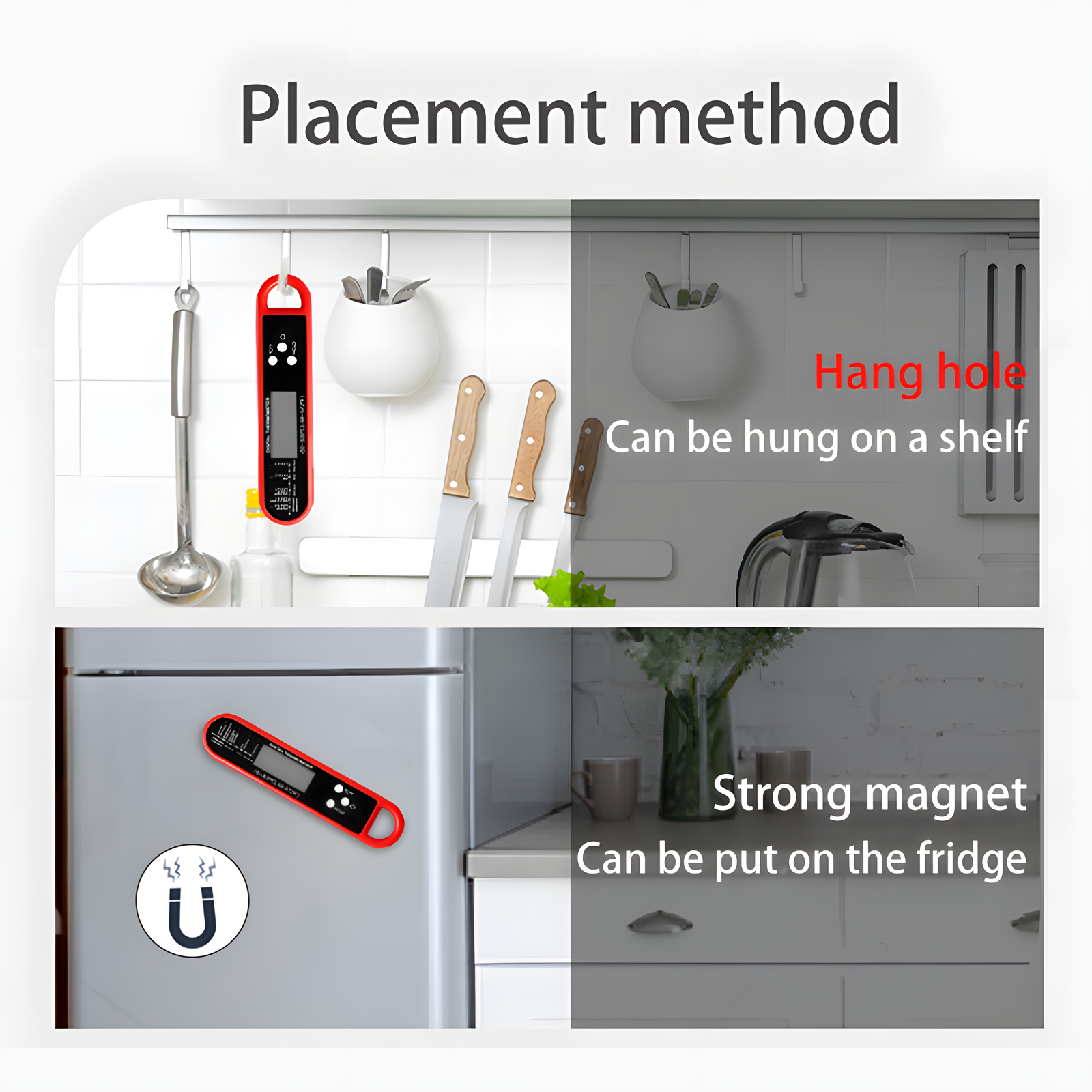 Digital Instant Read Meat Thermometer Kitchen Cooking BBQ