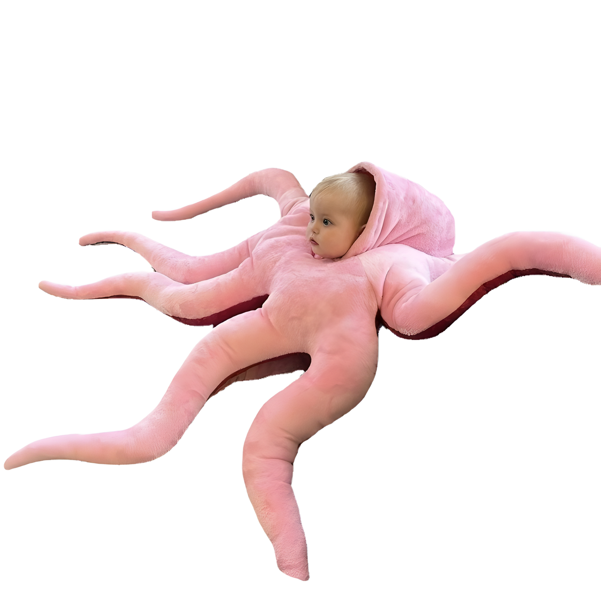 Giant 180 cm Octopus Plush Pillow in Pink or Blue
