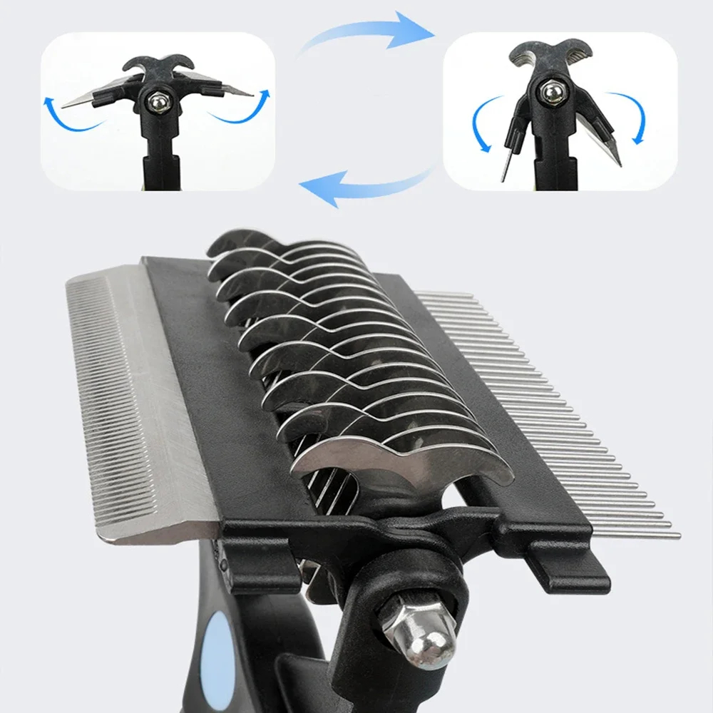 3-in-1 Pet Dematting Comb for Dogs & Cats