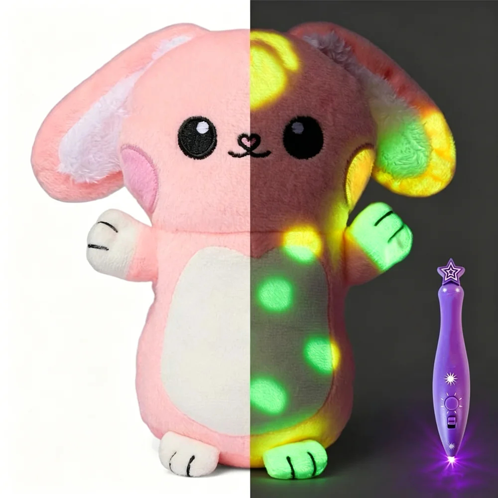 Glow Drawing Plush Toy with Light Pen for Kids 15–18cm