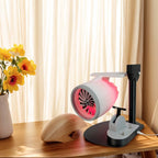 2-in-1 Mini Humidifier & Cooling Fan (Innovative Turbine Jet Engine Design)