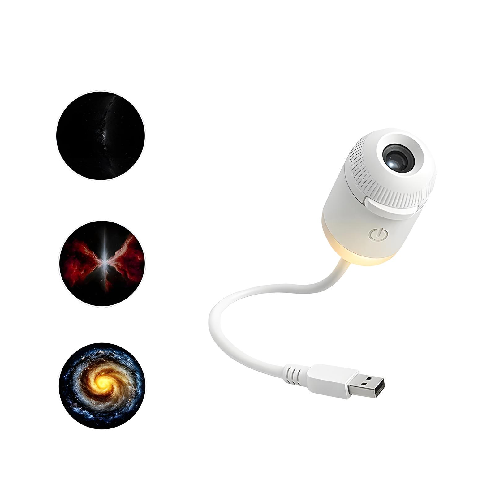 USB Star Projector with Interchangeable Space Slide Discs