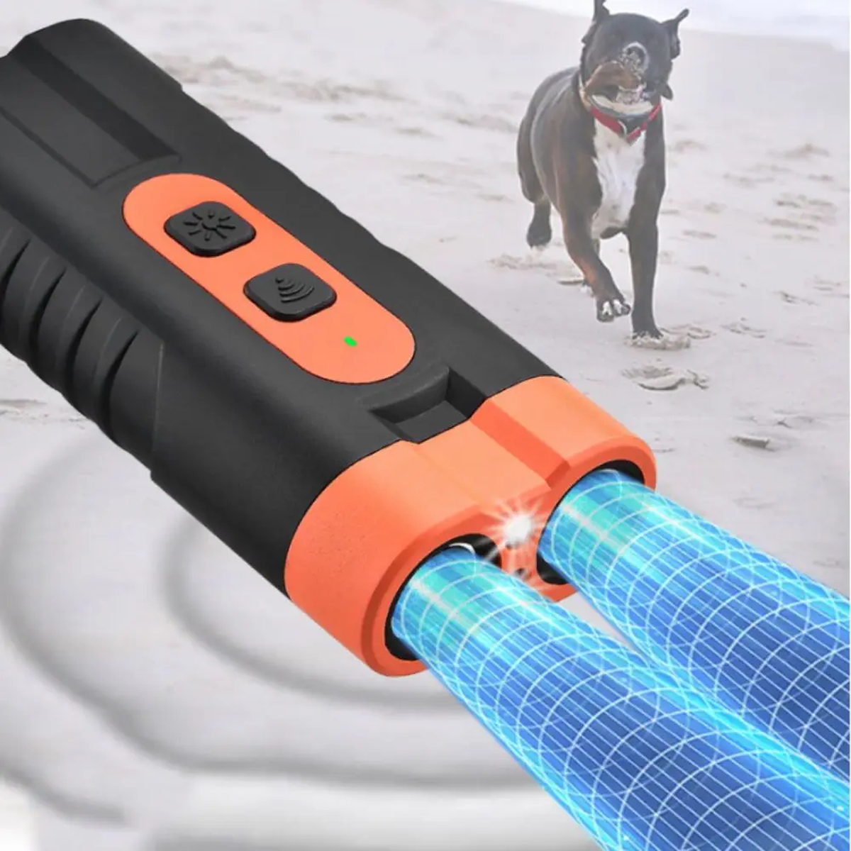 Rechargeable Ultrasonic Dog Training Device with Light