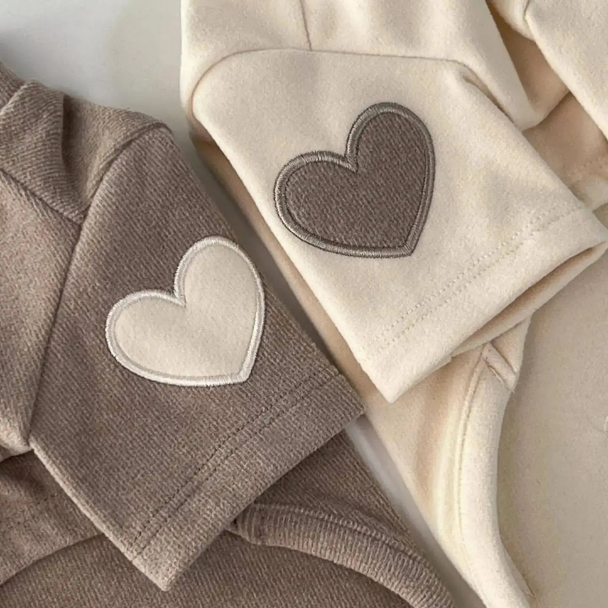 Heart Detail Dog Sweater with High Neck and Front Sleeves