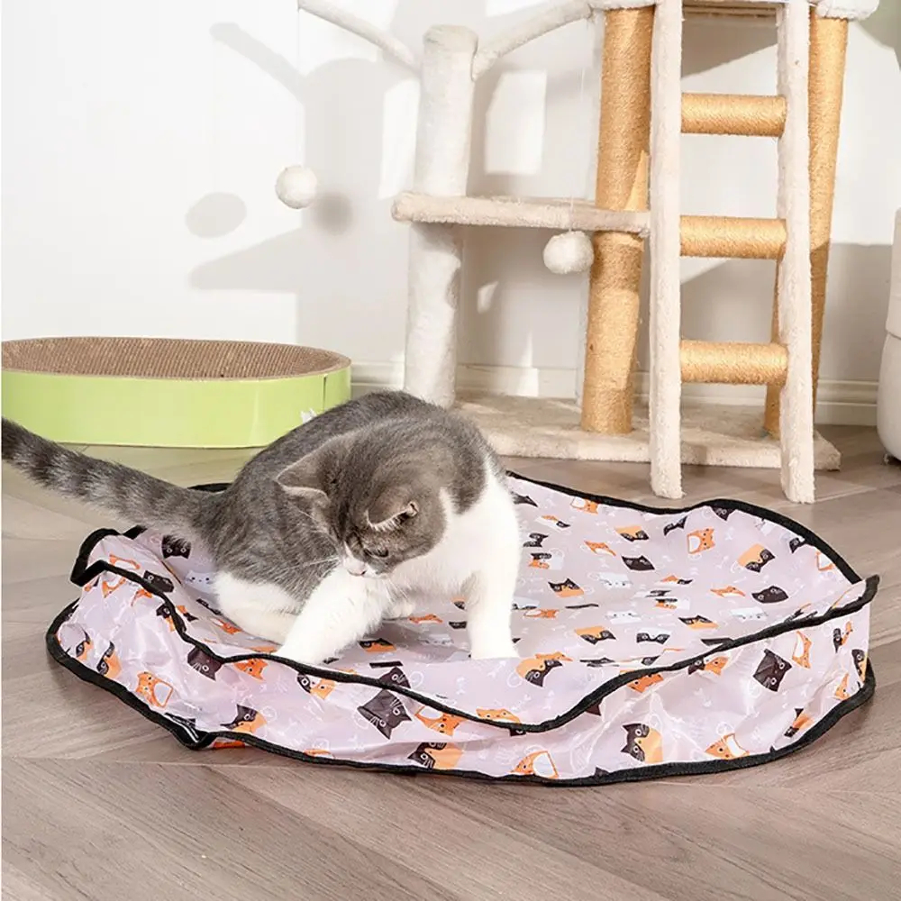 Interactive Cat Hunting Mat for Enrichment and Supervised Play