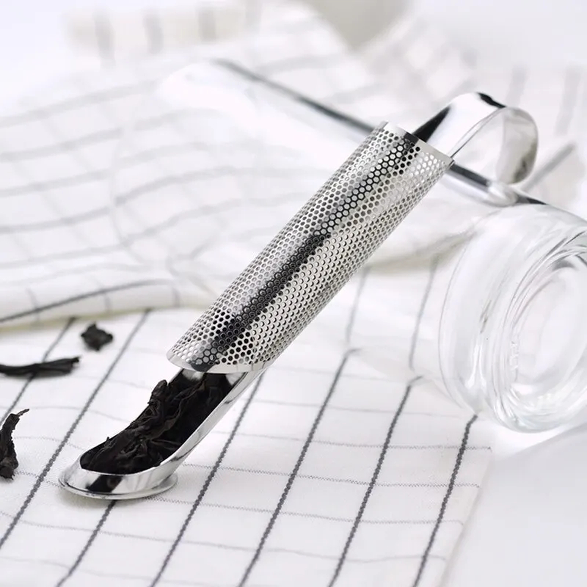 Reusable Stainless Steel Tea Infuser Stick with Handle for Mugs